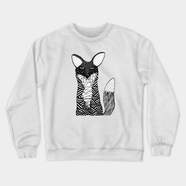 Pen and Ink Fox Crewneck Sweatshirt by CarissaTanton